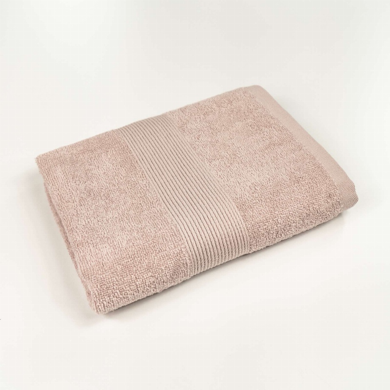Рушник для рук та обличчя махровий з Бордюром GM Textile 40х70см 400г/м2 (Капучіно)